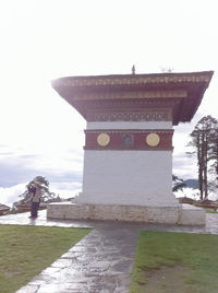 View of building against cloudy sky