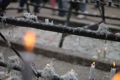 Group of people in temple against building