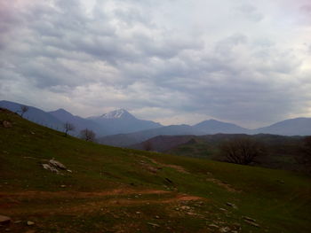 Scenic view of landscape against sky