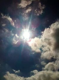 Low angle view of cloudy sky