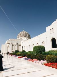 View of historic building against clear sky