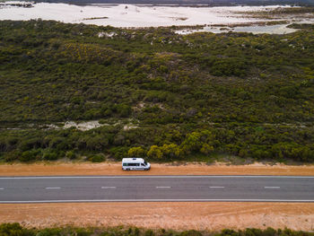 View of car on road