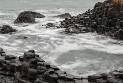 View of rocky coastline