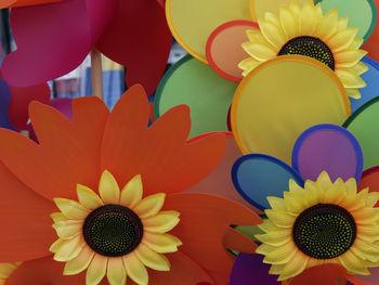 Full frame shot of multi colored umbrella