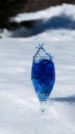 Close-up of water in glass