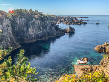 Scenic view of sea against sky