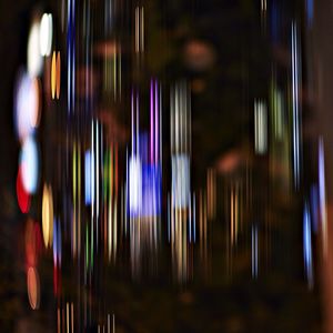 Defocused lights at night