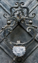 Close-up of metal sculpture