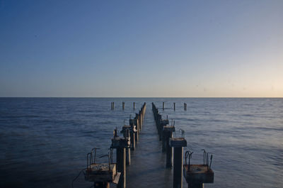 Pier on sea