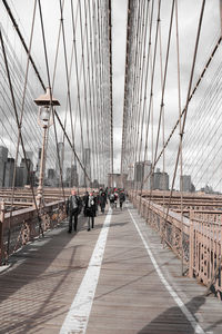 People in city