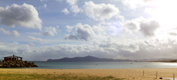 Panoramic view of sea against sky