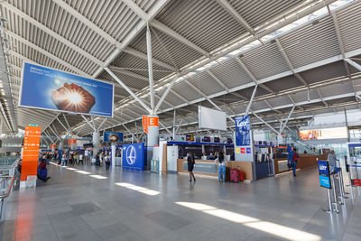 People waiting at airport