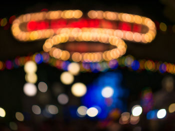 Defocused image of lights