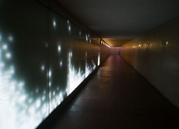 Empty corridor of building