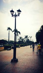 View of street light against sky