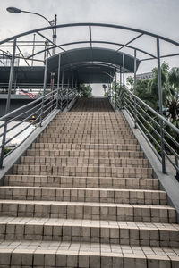 Staircase leading towards bridge