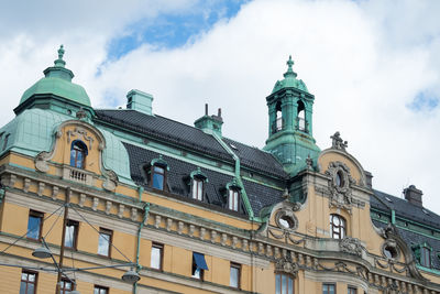 Low angle view of church against sky