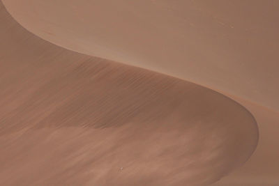 High angle view of wooden table