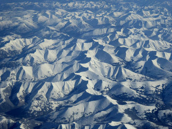 Full frame shot of snow covered landscape