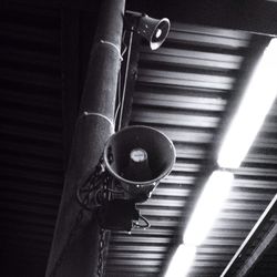 Low angle view of illuminated lights