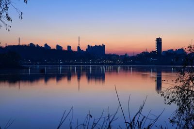 Reflection of clear morning