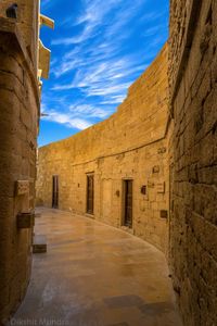 Low angle view of historical building against sky