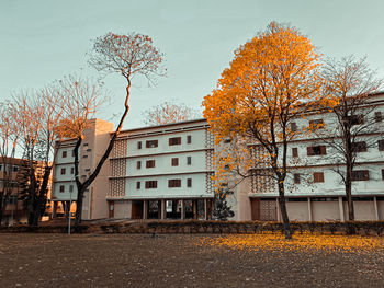 Low angle view of building against sky