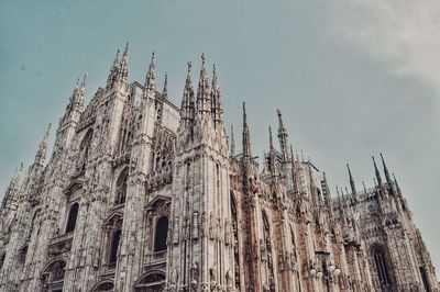 Low angle view of traditional building against sky