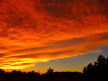 Scenic view of sky at sunset