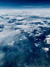 Aerial view of cloudscape