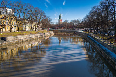 Scenic view of river against sky