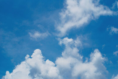 Low angle view of clouds in sky