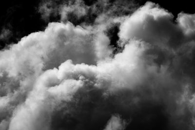 Low angle view of cloudy sky