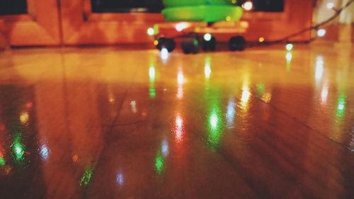 View of illuminated building at night