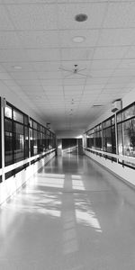 Empty railroad station platform