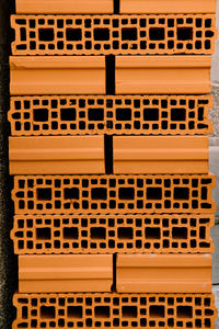 Full frame shot of empty crate