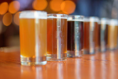 Close-up of drink on table