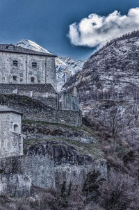 View of built structures against sky