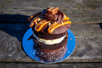 Close-up of cake on plate