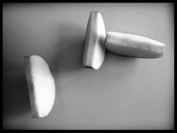 Close-up of paper over white background