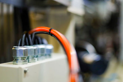 Close-up of machinery