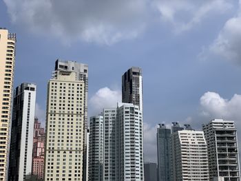 Low angle view of buildings against sky