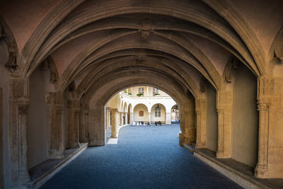 Corridor of historic building