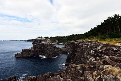 Scenic view of sea against sky