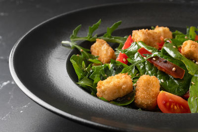 Close-up of food in plate