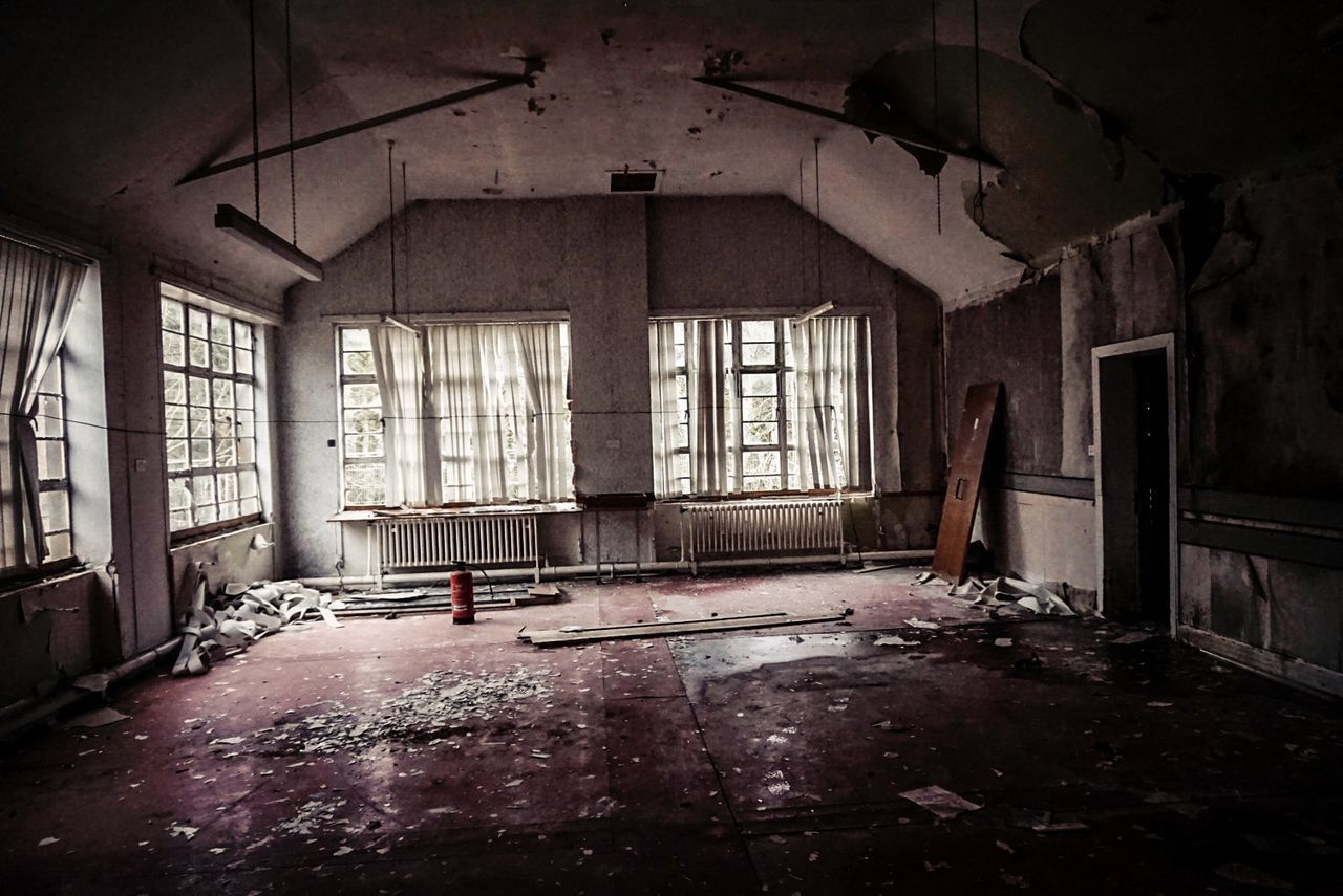 Interior of abandoned hospital