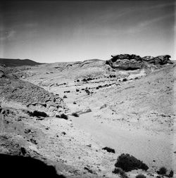 Scenic view of desert against sky