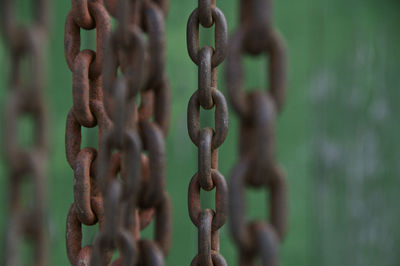 Close-up of barbed wire fence