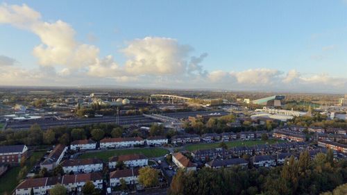 Aerial view of city