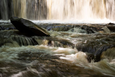 Scenic view of waterfall